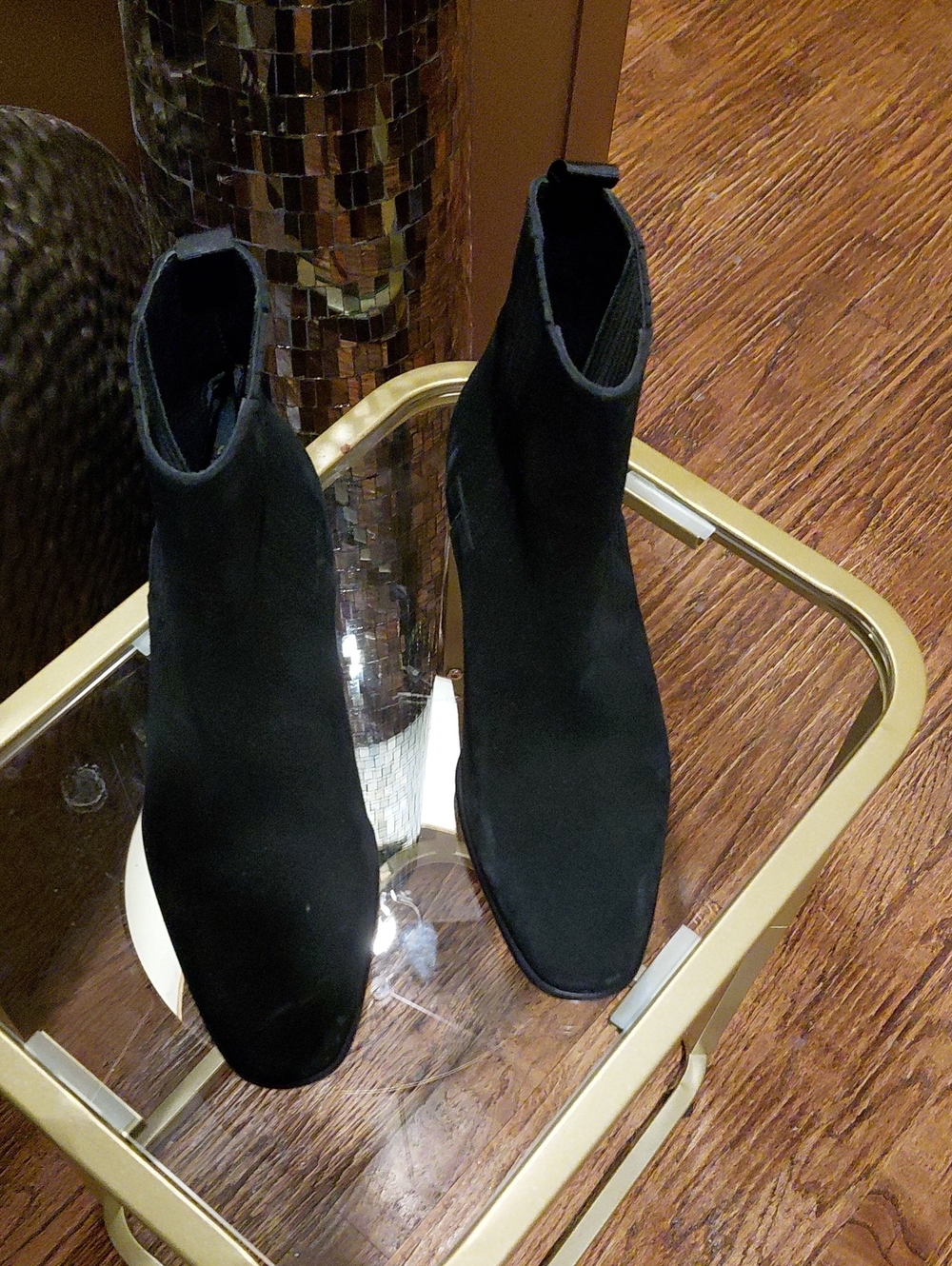 The KOOPLES Black Women's Chelsea Ankle Boots - Classic Suede Look